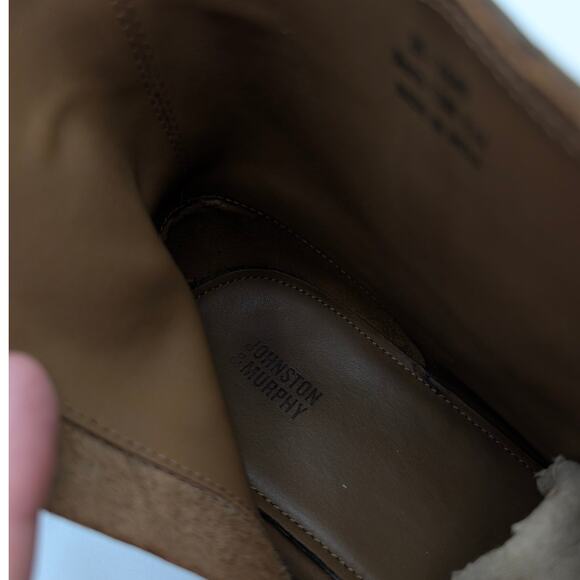 Johnston & Murphy Barret Boots Men's Brown Waxed Suede Size US13M EU46 - Picture 9 of 12